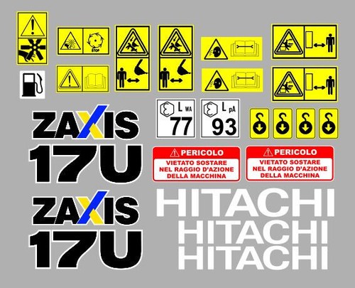 Hitachi zx17u decalcomanie - hitachi,
