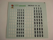 decals KIT 1/43 NUMERI mm 4-5