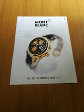 1997 MONT BLANC CRONOGRAFO MEISTERSTUCK ORO OROLOGIO VINTAGE PUB AD