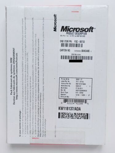Microsoft windows - windows, 7