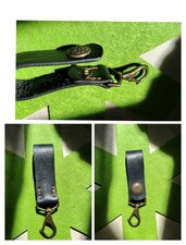 Portachiavi Cuoio Per Cintura Artigianale Fatto A Mano Handmade Vera Pelle 