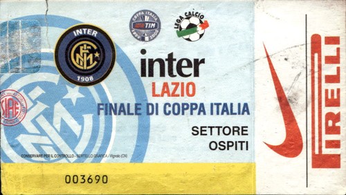 Biglietto finale coppa - finale,