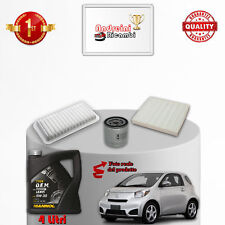 KIT TAGLIANDO FILTRI E OLIO PER TOYOTA IQ 1.0 50KW 68CV DAL 2009