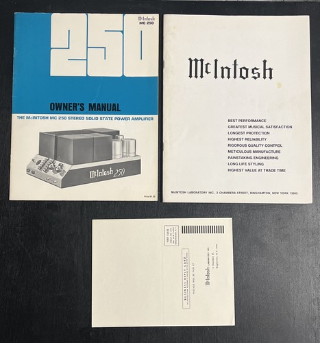 Amplificatore mcintosh mc250 - amplificatore,