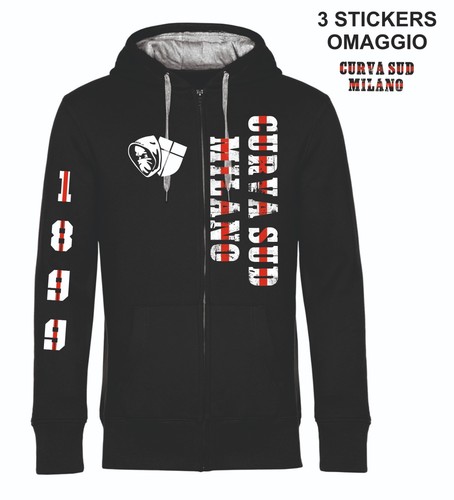 Felpa zip cappuccio curva sud - felpa,