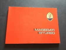 USO E MANUTENZIONE manuale auto Maserati BITURBO (1984). ottimo!!