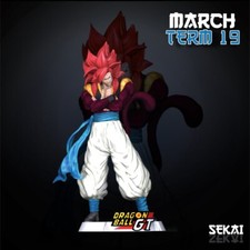 dragon ball SSJ4 gogeta statue figure resin 1/10 unpainted