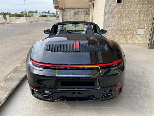 Scritta rilievo porsche - in,