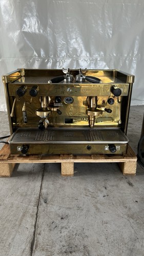 Macchina caffè vintage ottone
