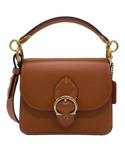 Coach brown leather turn lock - coach,