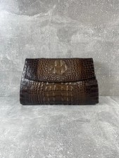 Pochette vintage Marija vintage anni 50 vera pelle marrone coccodrillo