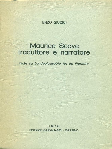 Maurice sceve traduttore - maurice,