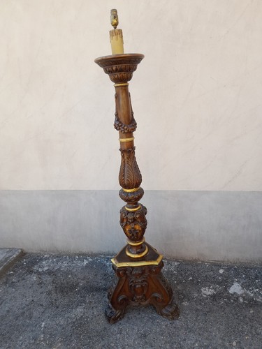 Lampada torciera legno - torciera,