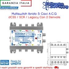 Multiswitch Ibrido 5 Cavi