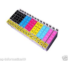 14 CARTUCCE COMPATIBILI PER EPSON STYLUS PHOTO P50 PX730WW PX830FWD RX595 PX720W