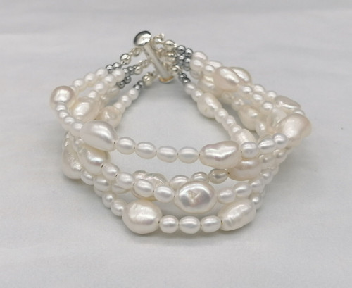 Bracciale donna bianco vere - bracciale,