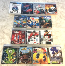 14 giochi PS3 Sonic NBA Rio UP Cars2 Mickey Pac-Man Kung Fu Panda NHL Tiger Woods
