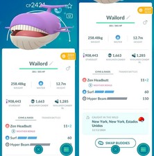 Shiny Wailord Livello 50 con 3