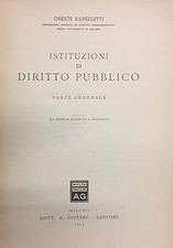 Istituzioni di diritto pubblico. Vol. I - Parte generale. [Paperback]
