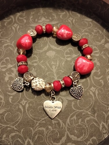 Braccialetto donna rosso - braccialetto,