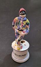 Rara Vintage Statuetta Arlecchino porcellana porta pennino?