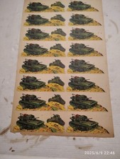 MARCA STELLA ANNI '20/40- SOLDATINI DI CARTA - CARRI ARMATI ITALIANI- 30X20 CM