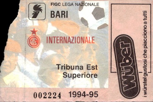 Biglietto calcio bari - biglietto,