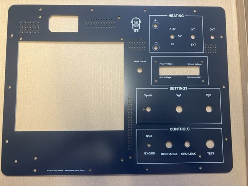 Piastra frontale tester per