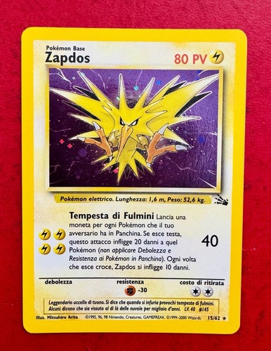 Lotto carte pokemon - carte, zapdos