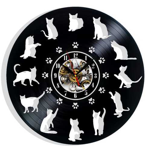 Amo gatti orologio - da, parete