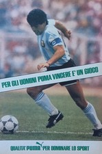Pubblicità Advertising Ritaglio Italian 1987 SCARPE PUMA Maradona