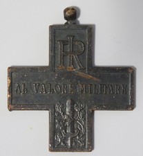 MEDAGLIA CROCE AL VALORE MILITARE REPUBBLICA ITALIANA Z CORONATA REGIA ZECCA