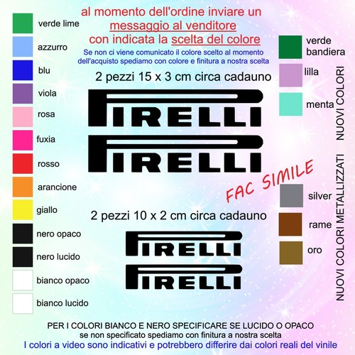Adesivi pirelli compatibili - adesivi,