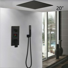 Set Rubinetto Doccia 20" Nero