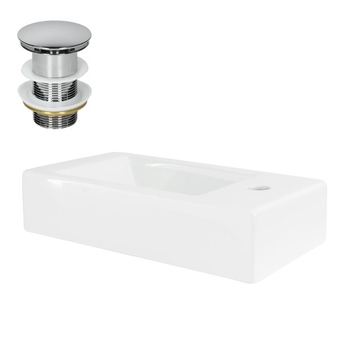 Lavandino bianco ceramica - lavandino, in