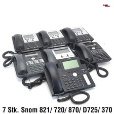 7X TELEFONO VOIP PHONE SIP IP MODELLI SNOM 821 870 D725 720 370 WAN LAN VPN