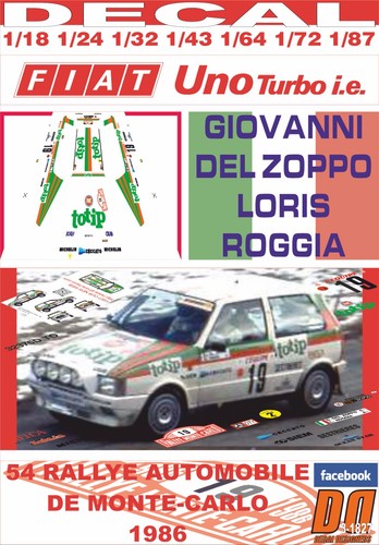 Decal fiat uno turbo - fiat, g.