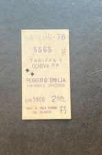 BIGLIETTO TICKET TRENO
