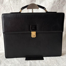Borsa da lavoro Burberry uomo morbida valigetta borsa dulles nera vintage Burberrys F/S
