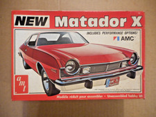 Modellino vintage AMT '76 AMC nuovo Matador X #T467 kit 1/25 completo sigillato ricambi