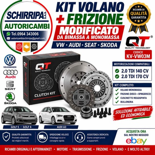 Kit frizione volano - frizione, monomassa