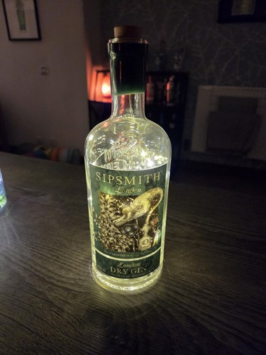 Lampada bottiglia gin sipsmith - lampada,