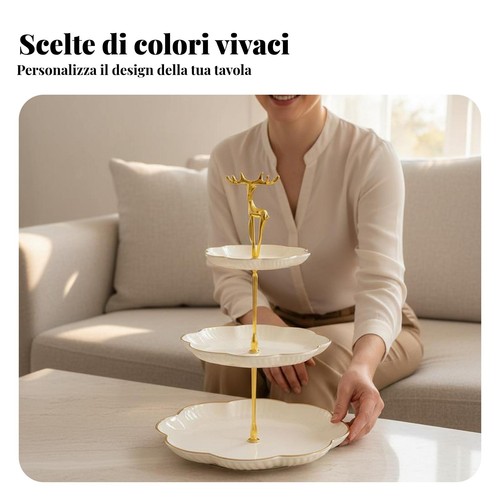 Alzata tre piani - piani, per