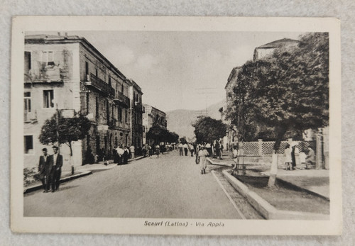 Cartolina scauri latina via - cartolina,