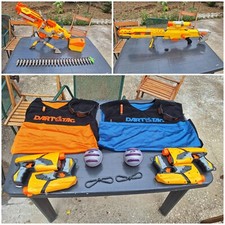 LOTTO NERF con accessori. Nerf Vulcan, Nerf Longshot, nerf dart tag kit.