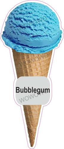 Adesivo furgone gelato gomma