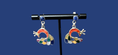 Orecchini pavone urina - orecchini,
