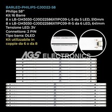 KIT 16 BARRE STRIP LED TV