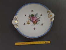 Antico Piatto Da Torta Porcellana Di Limoges Bordo Dorata Fiori French