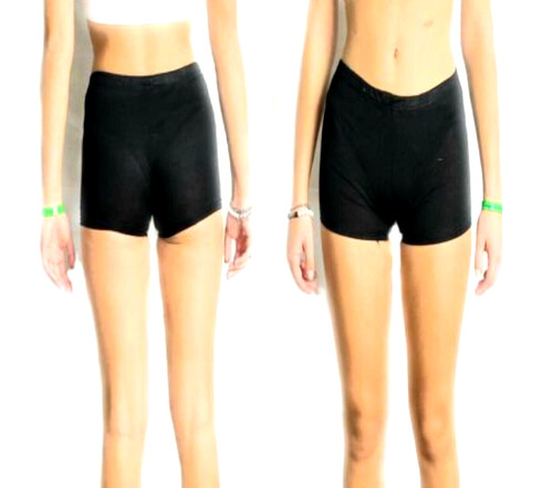 Leggings corto donna nero